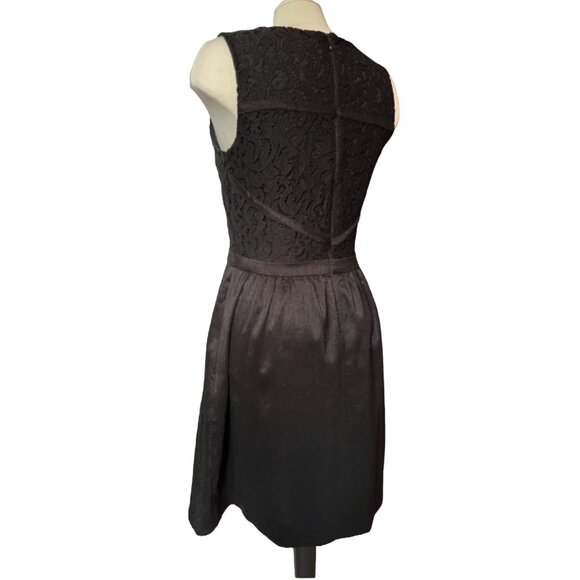 Taylor Black Lace Baby Doll Dress Sz 8 (Medium) Womens Sparkly with Pockets - Picture 10 of 14